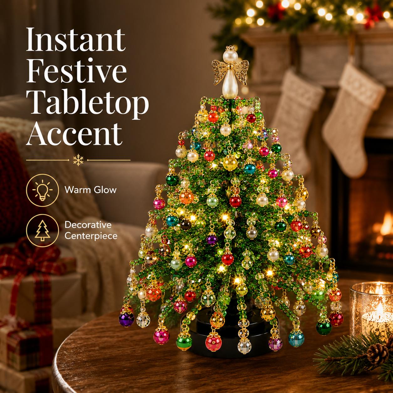DIY Christmas beaded tree kit, improve your hands-on skills, feel accomplished, craft project, beautiful gift, festive vibes DIY Christmas beaded tree kit, improve your hands-on skills, feel accomplished, craft project, beautiful gift, festive vibes