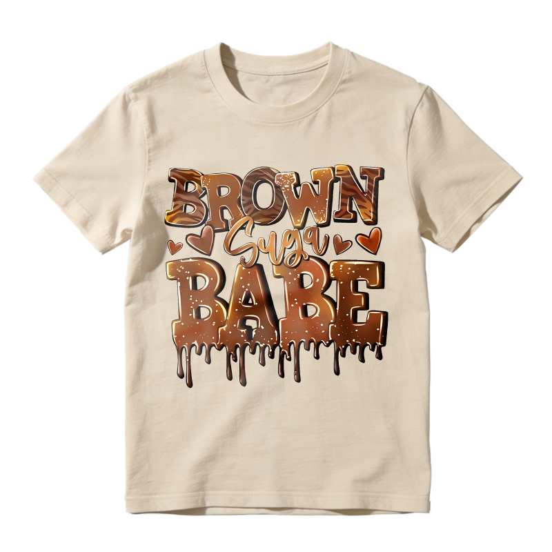 Brown Sugar Babe Dripping Chocolate Design Unisex Classic T-shirt