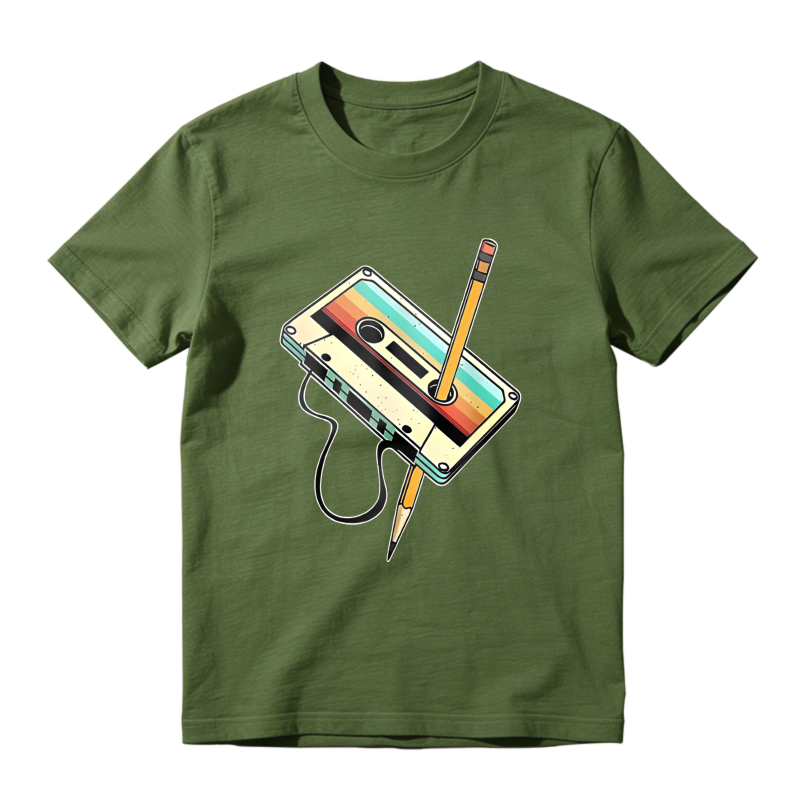 Cassette Tape With Pencil Unisex Classic T-shirt