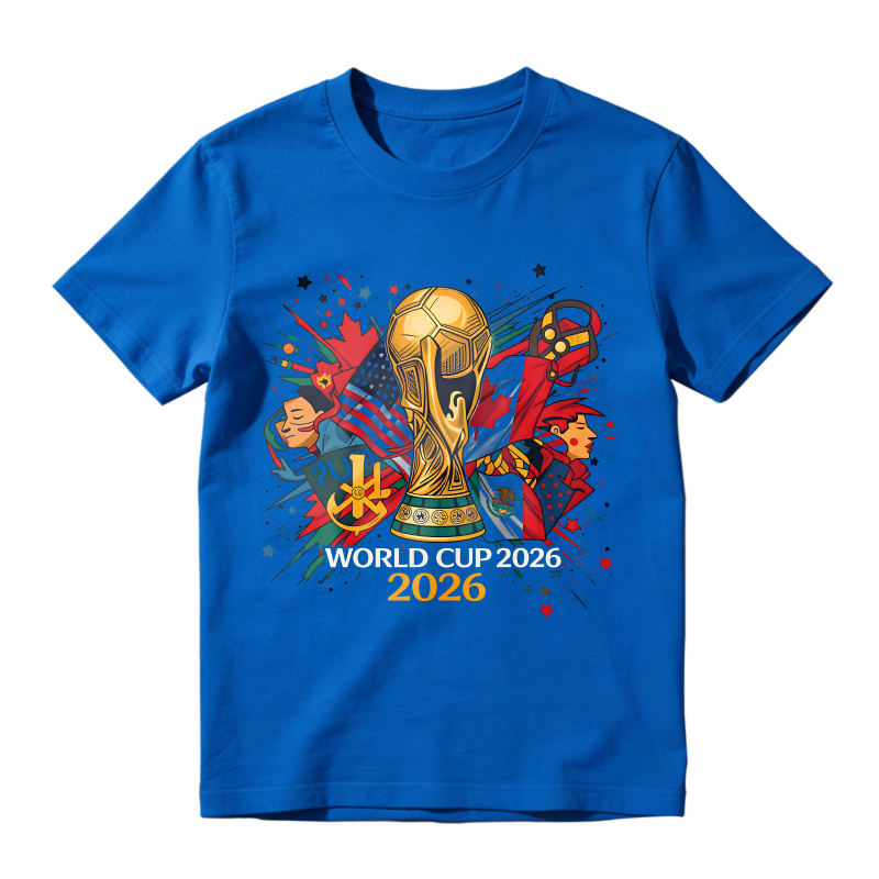 2026 World Cup Trophy With Flags And Stars Unisex Classic T-shirt