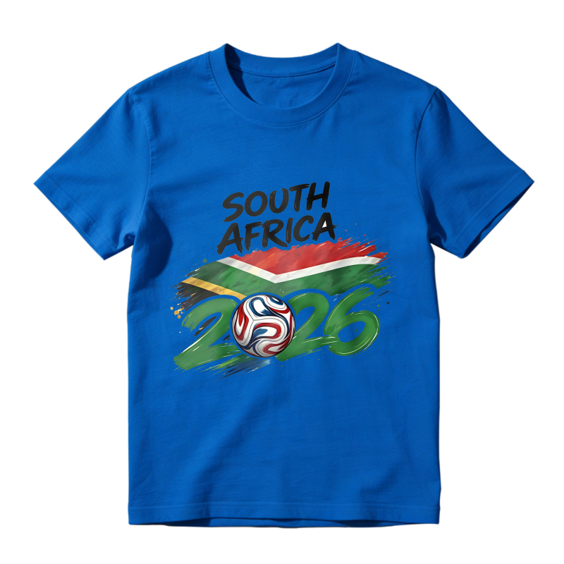 South Africa 2026 World Cup Soccer Ball Flag Design Unisex Classic T-shirt