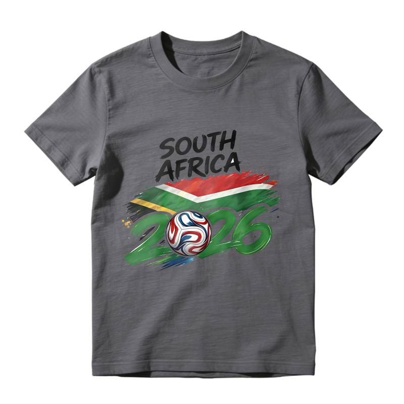 South Africa 2026 World Cup Soccer Ball Flag Design Unisex Classic T-shirt