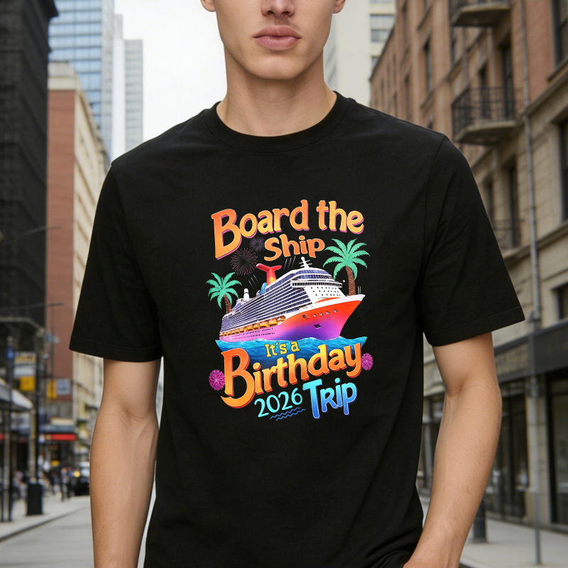 Board The Ship Its A Birthday Trip 2026 Unisex Classic T-shirt