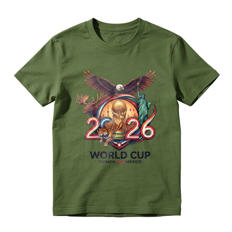 2026 World Cup Canada Usa Mexico Eagle Moose Statue Unisex Classic T-shirt