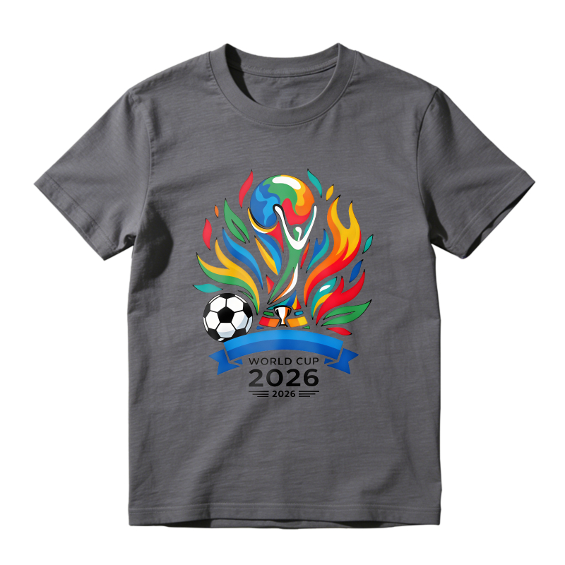 World Cup 2026 Soccer Ball Flame Design Unisex Classic T-shirt