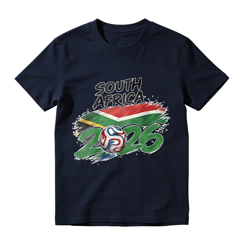 South Africa 2026 World Cup Soccer Ball Flag Design Unisex Classic T-shirt