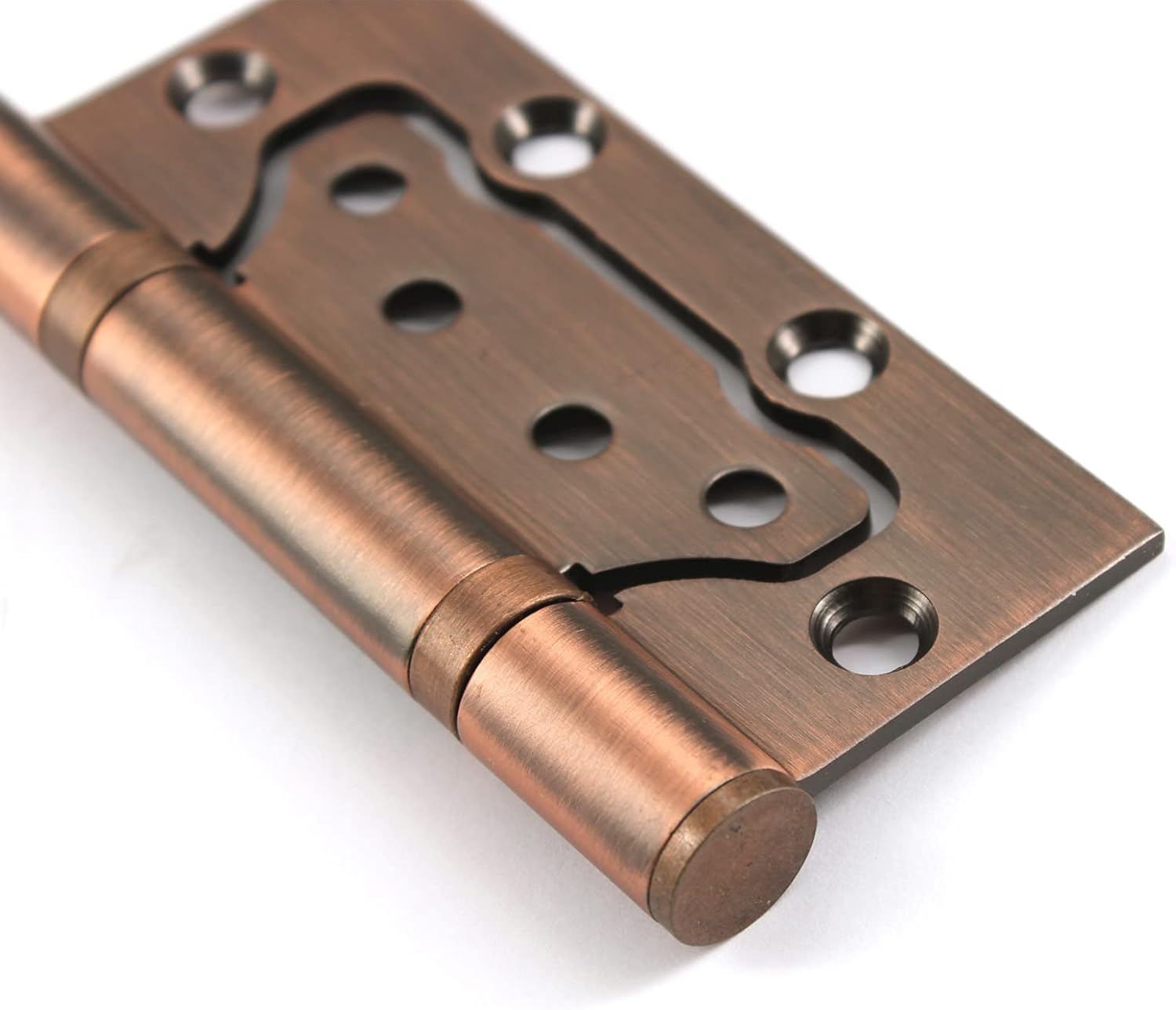 12.5x7.5cm Red Bronze Square Solid Stainless Steel Door Hinges Ball Bearing Door Hinges 3mm Thick Pack of 2