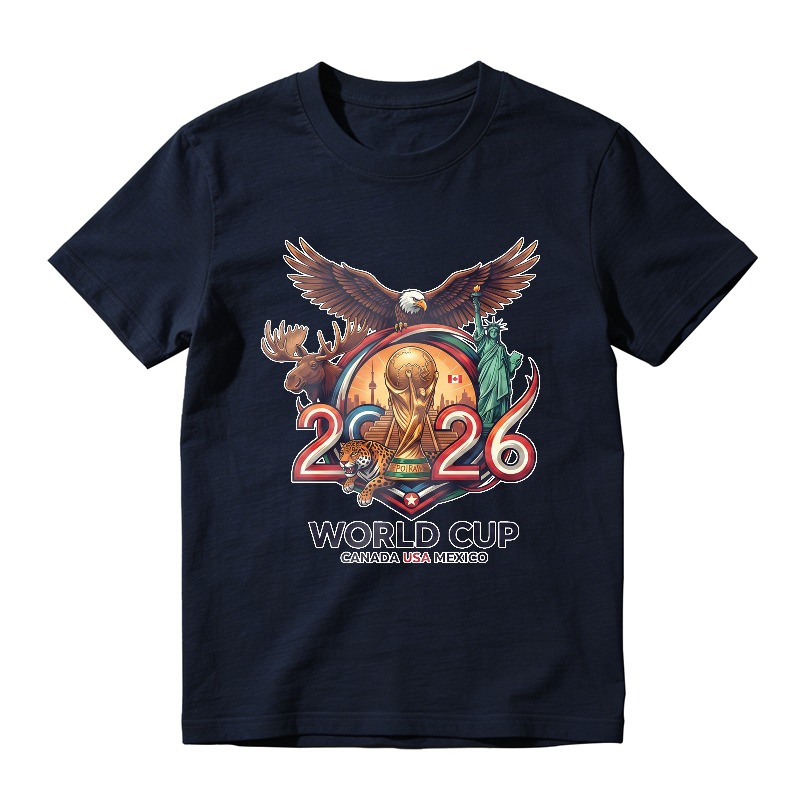 2026 World Cup Canada Usa Mexico Eagle Moose Statue Unisex Classic T-shirt