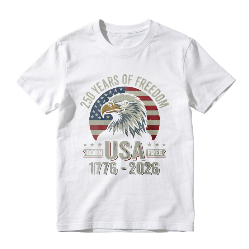 250 Years Of Freedom Usa Eagle American Flag 1776 2026 Unisex Classic T-shirt