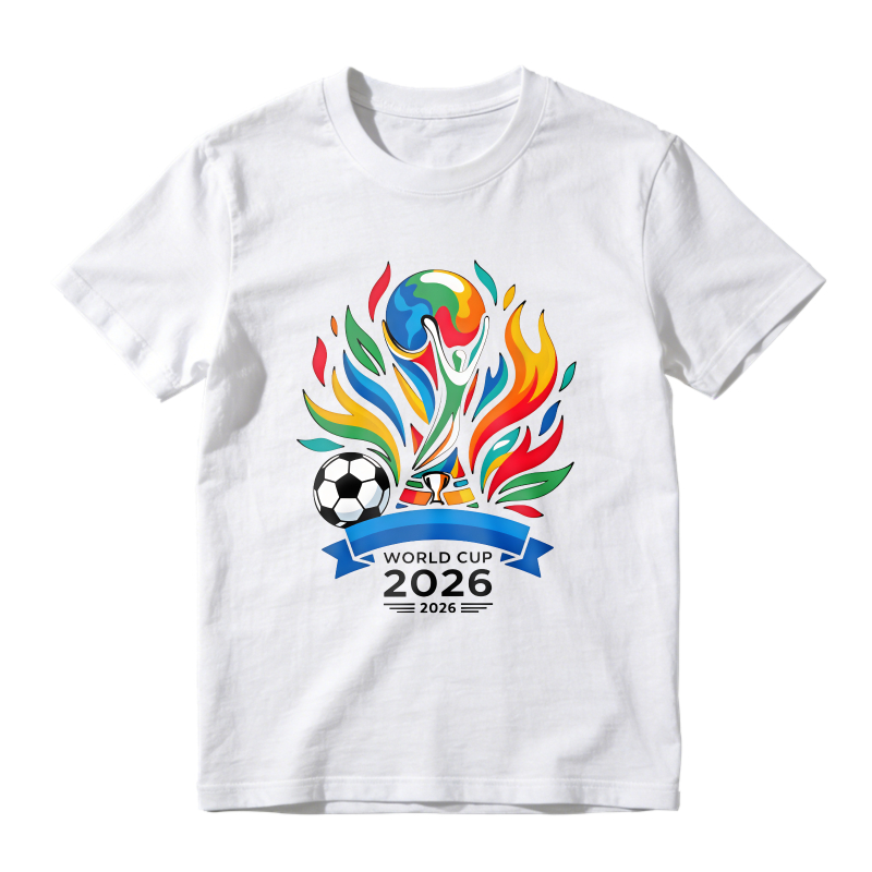 World Cup 2026 Soccer Ball Flame Design Unisex Classic T-shirt
