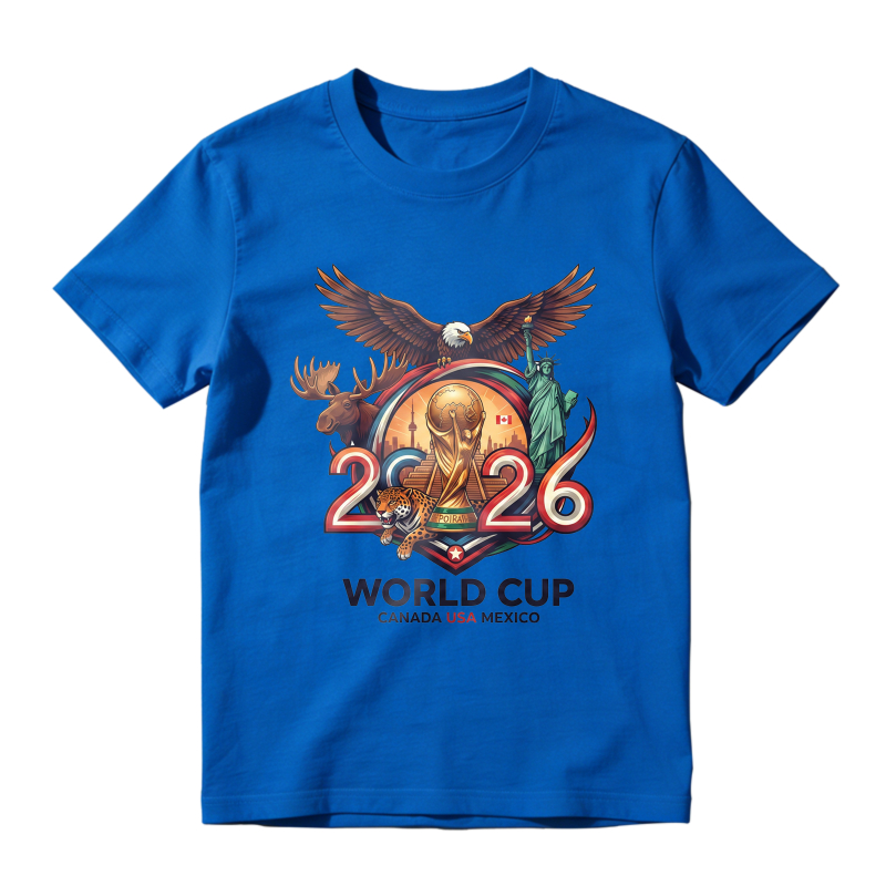 2026 World Cup Canada Usa Mexico Eagle Moose Statue Unisex Classic T-shirt