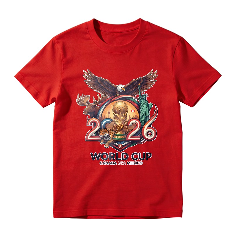 2026 World Cup Canada Usa Mexico Eagle Moose Statue Unisex Classic T-shirt