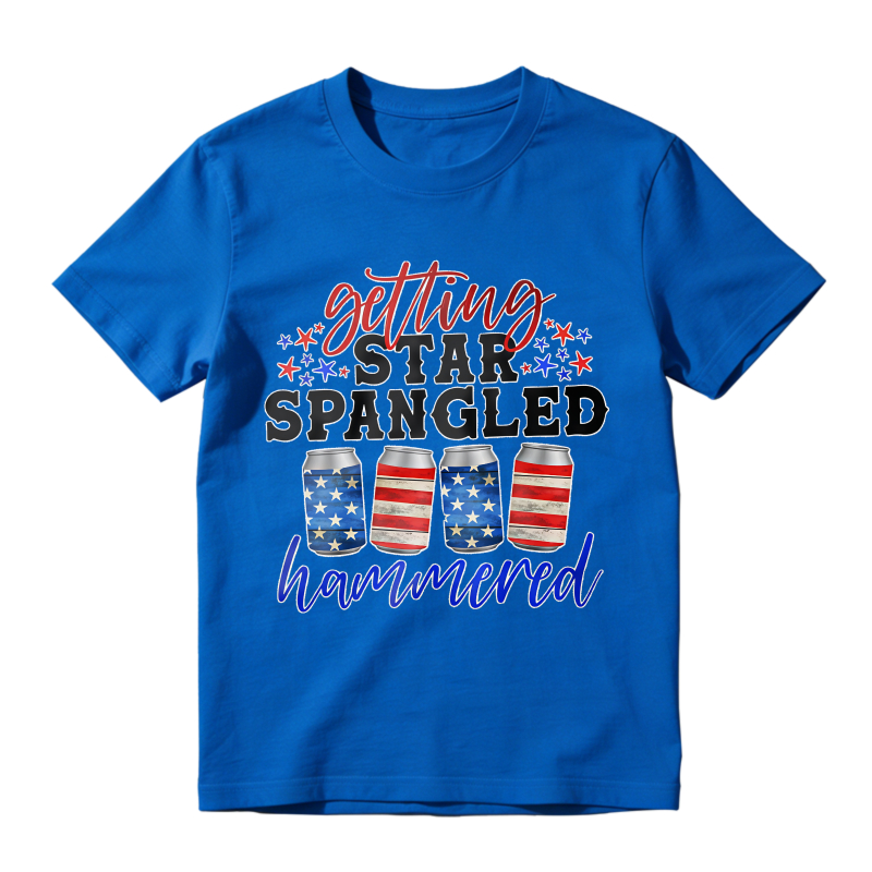 Star Spangled Hammered Design Unisex Classic T-shirt