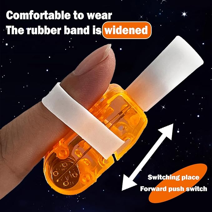 36 PCS Halloween LED Finger Lights, Halloween Party Favors for Kids LED Light Up Toys Classroom Rewards Gifts, Halloween Treats Goody Bag Filler