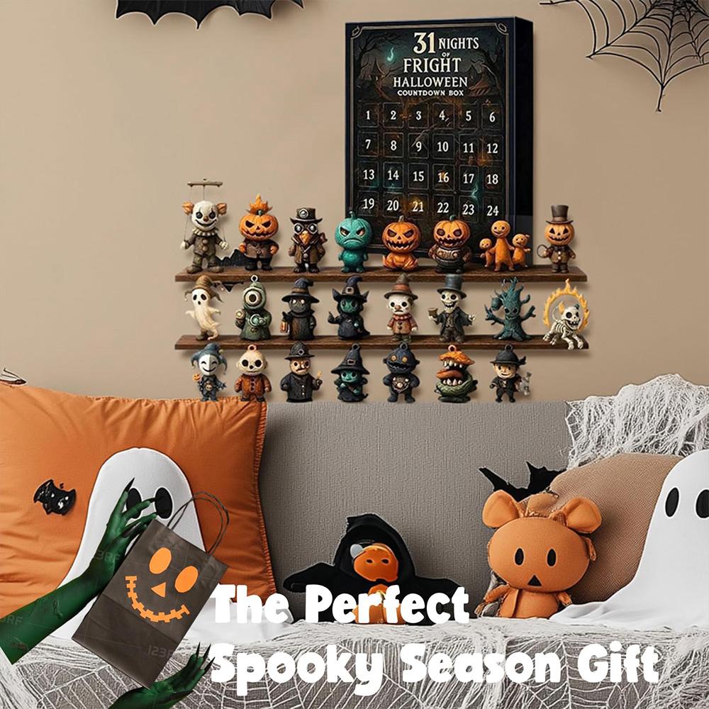 31 Nights of Fright Halloween Countdown Box 2025 - Halloween Spooky Advent Calendar Gift Set with Collectible Horror Figurines, Scary Ornaments & Party Decor for Adults, Teens, Haunted House Fans 31 Nights of Fright Halloween Countdown Box 2025 - Halloween Spooky Advent Calendar Gift Set with Collectible Horror Figurines, Scary Ornaments & Party Decor for Adults, Teens, Haunted House Fans