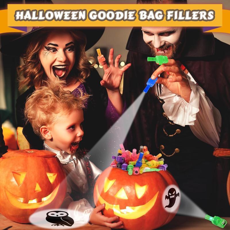 36 PCS Halloween LED Finger Lights, Halloween Party Favors for Kids LED Light Up Toys Classroom Rewards Gifts, Halloween Treats Goody Bag Filler
