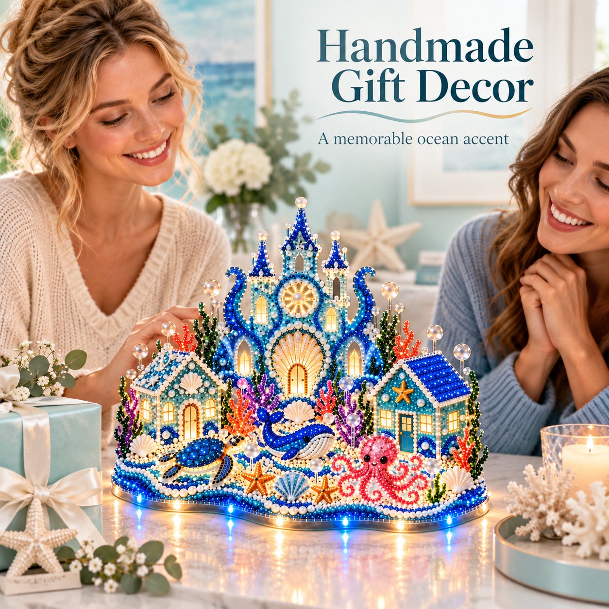 🔥 LAST DAY — 49% OFF! 🌊✨ Glowing Underwater Village 3D Diamond Painting Kit – Create Your Own Magical Light-Up Ocean Castle!