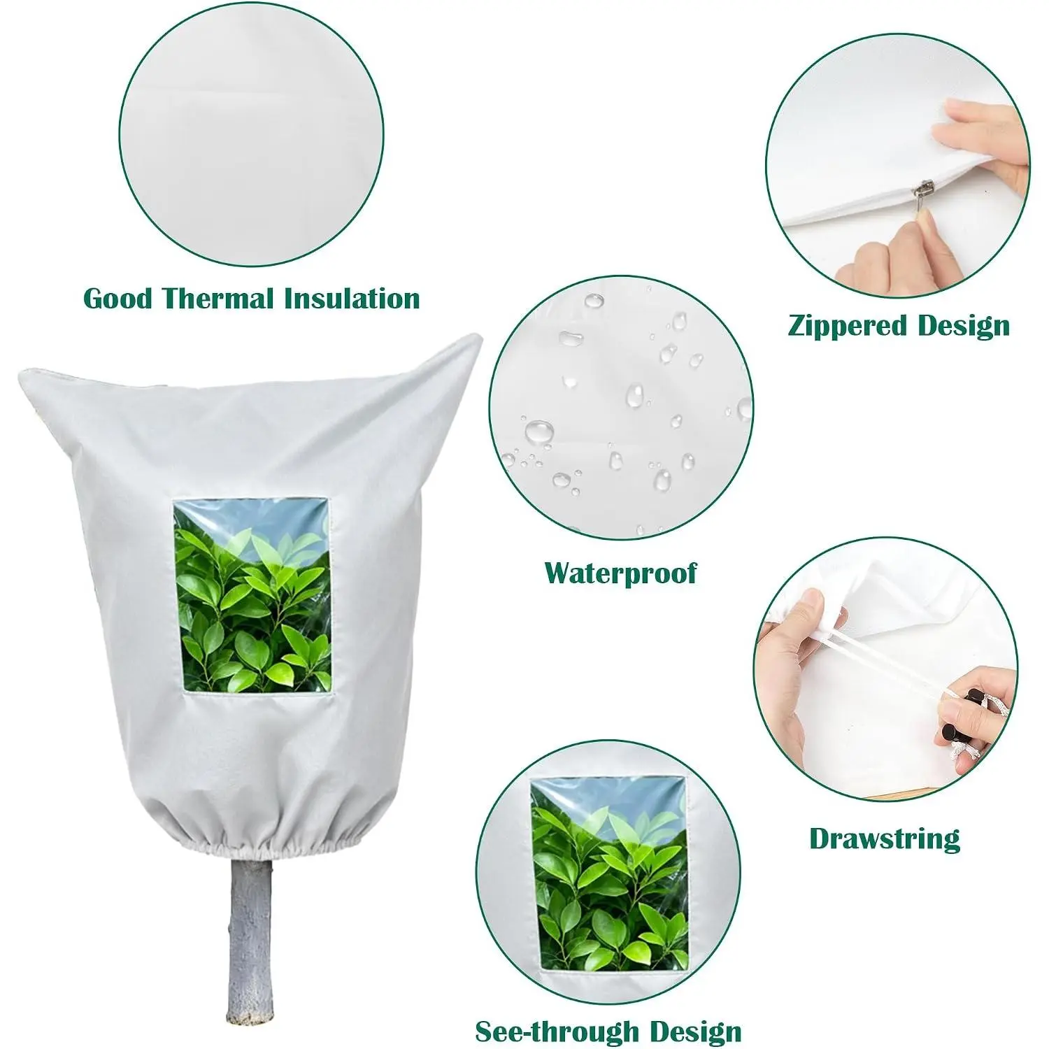 Plant frost protection cover