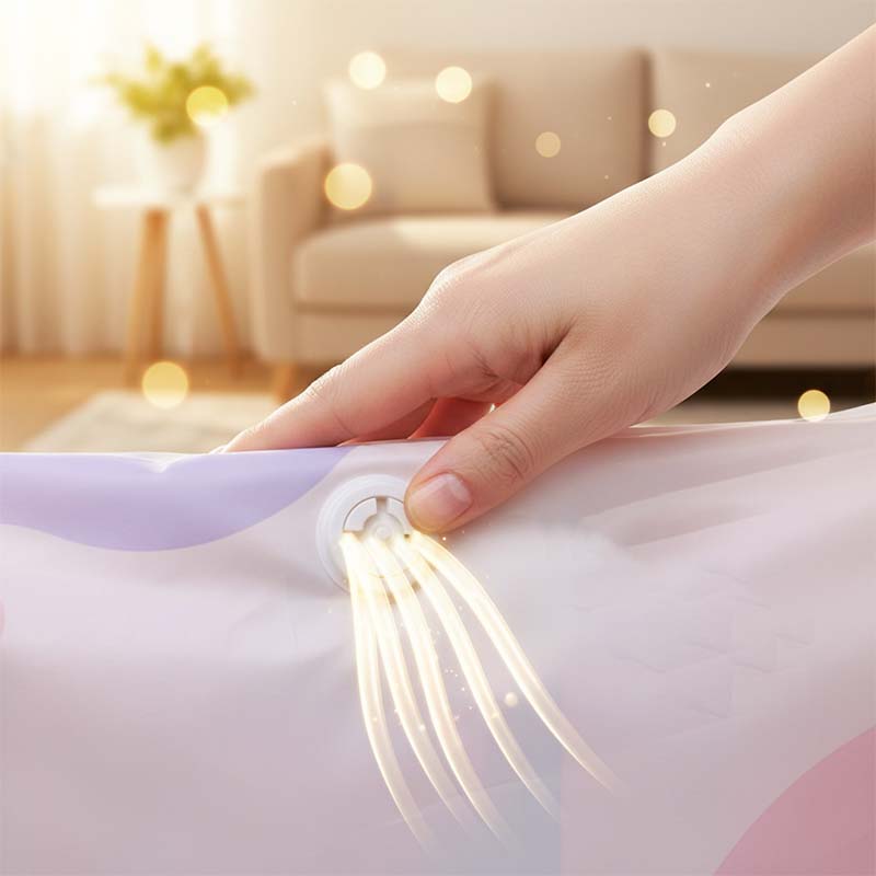 Thickened Stereoscopic No-Pump Vacuum Compression Bag