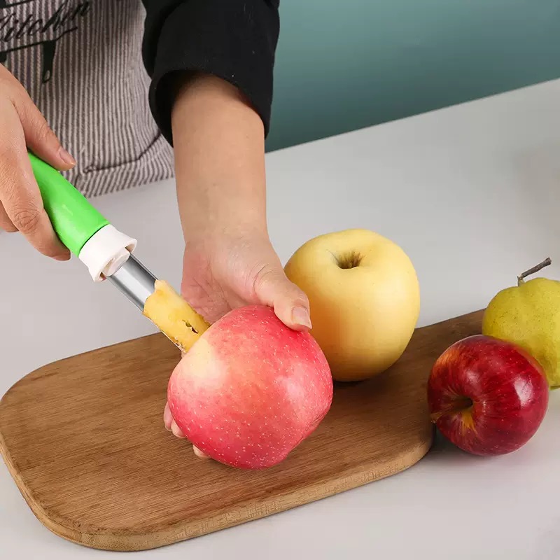 Premium Apple Corer Tool with Sharp Blade, Sturdy Apple Core Remover, Stainless Steel Corer for Apple and Pear, Easy to Use and Clean