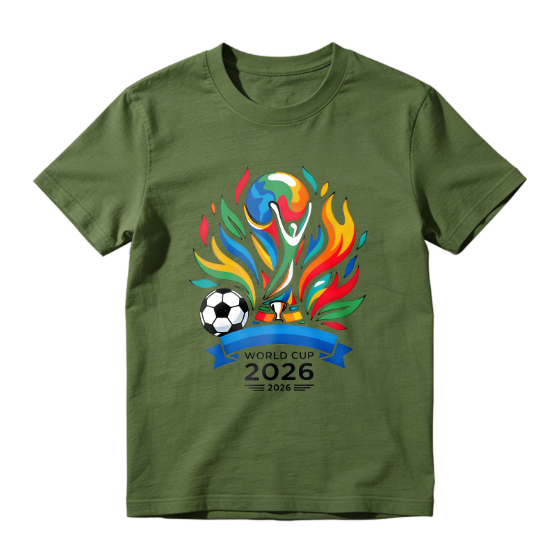 World Cup 2026 Soccer Ball Flame Design Unisex Classic T-shirt