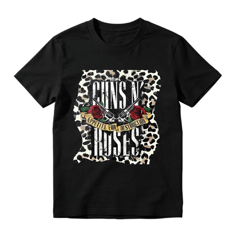 Guns N Roses Appetite For Destruction Leopard Print Unisex Classic T-shirt