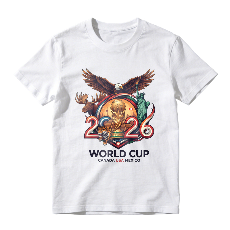 2026 World Cup Canada Usa Mexico Eagle Moose Statue Unisex Classic T-shirt