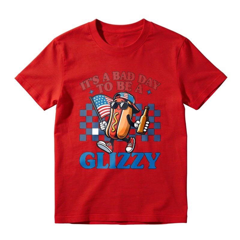 Hot Dog With American Flag And Beer It S A Bad Day To Be A Glizzy Unisex Classic T-shirt