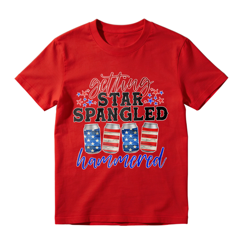 Star Spangled Hammered Design Unisex Classic T-shirt