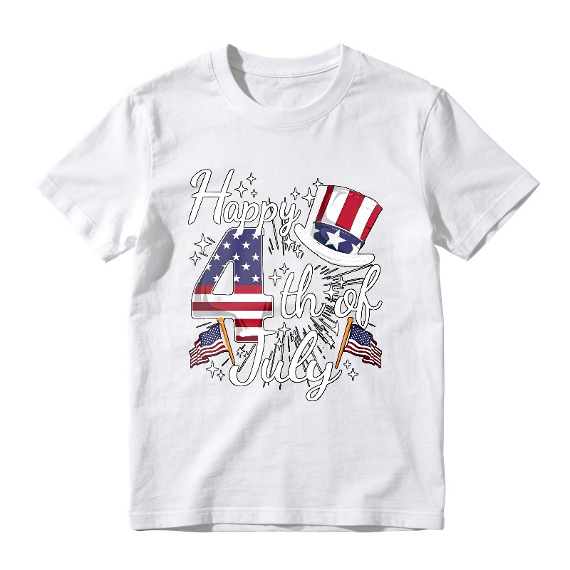 Happy 4th Of July American Flag Uncle Sam Hat Unisex Classic T-shirt