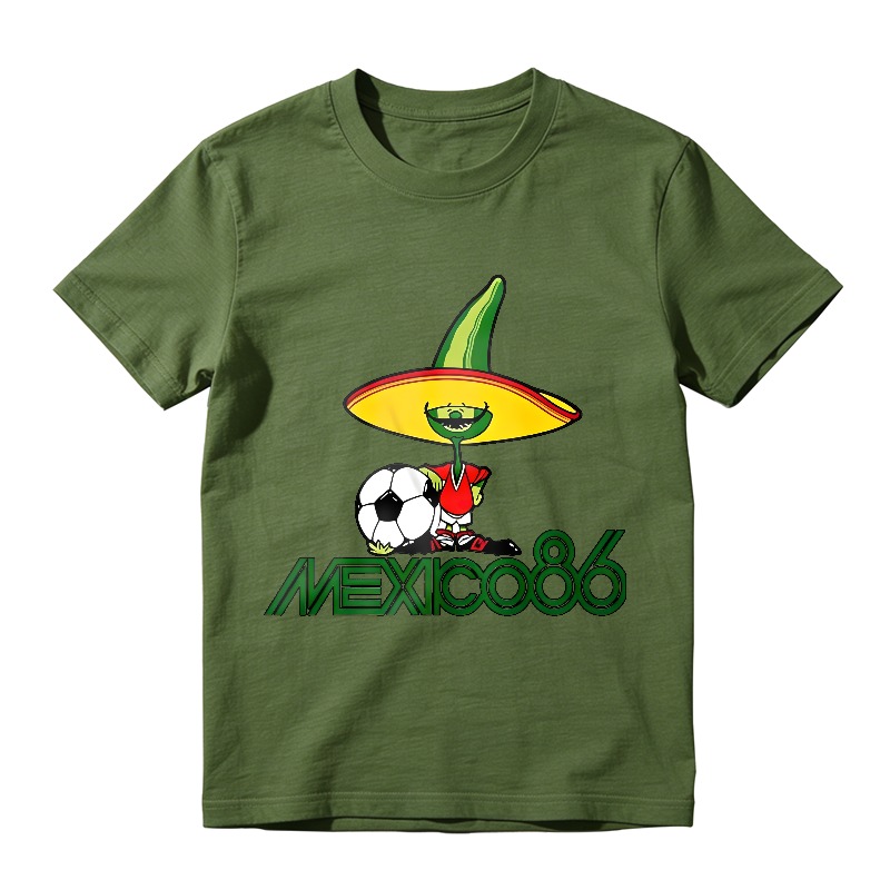 Mexico 1986 World Cup Soccer Cartoon Character Unisex Classic T-shirt
