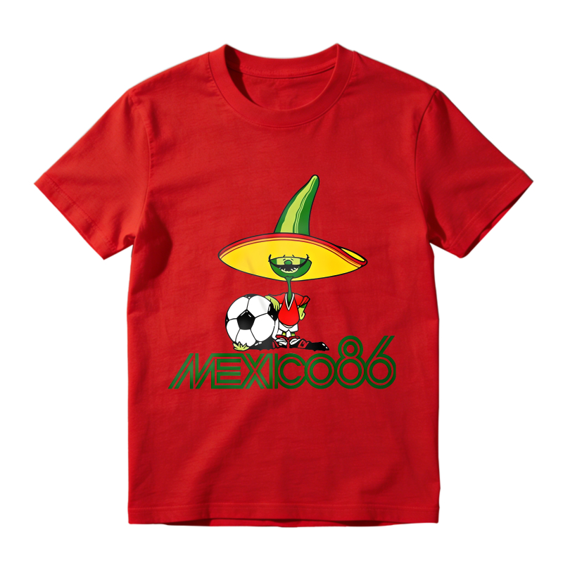 Mexico 1986 World Cup Soccer Cartoon Character Unisex Classic T-shirt