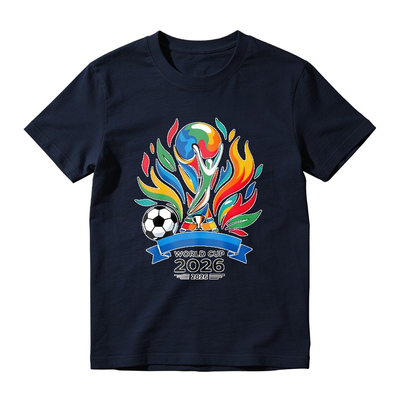 World Cup 2026 Soccer Ball Flame Design Unisex Classic T-shirt
