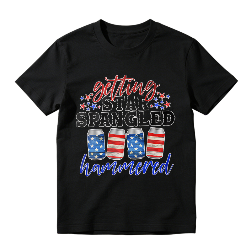 Star Spangled Hammered Design Unisex Classic T-shirt