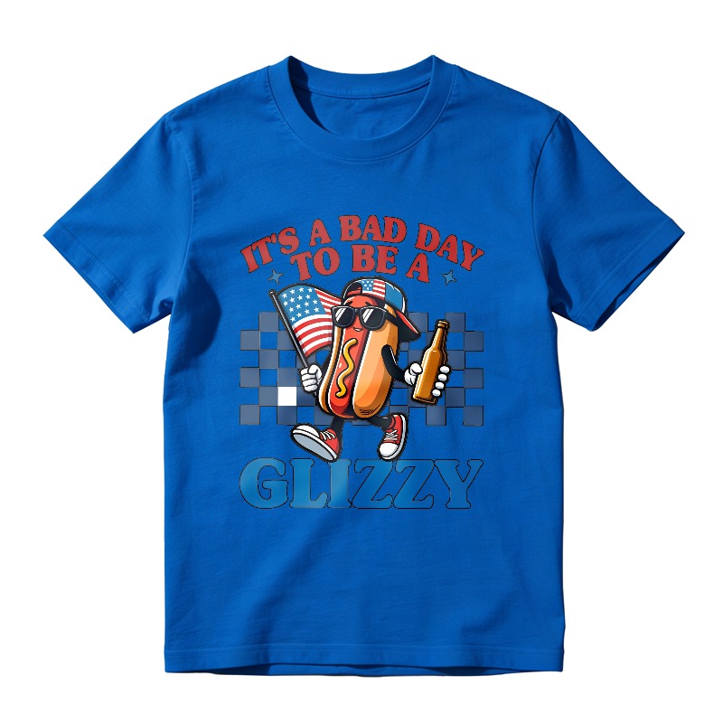 Hot Dog With American Flag And Beer It S A Bad Day To Be A Glizzy Unisex Classic T-shirt