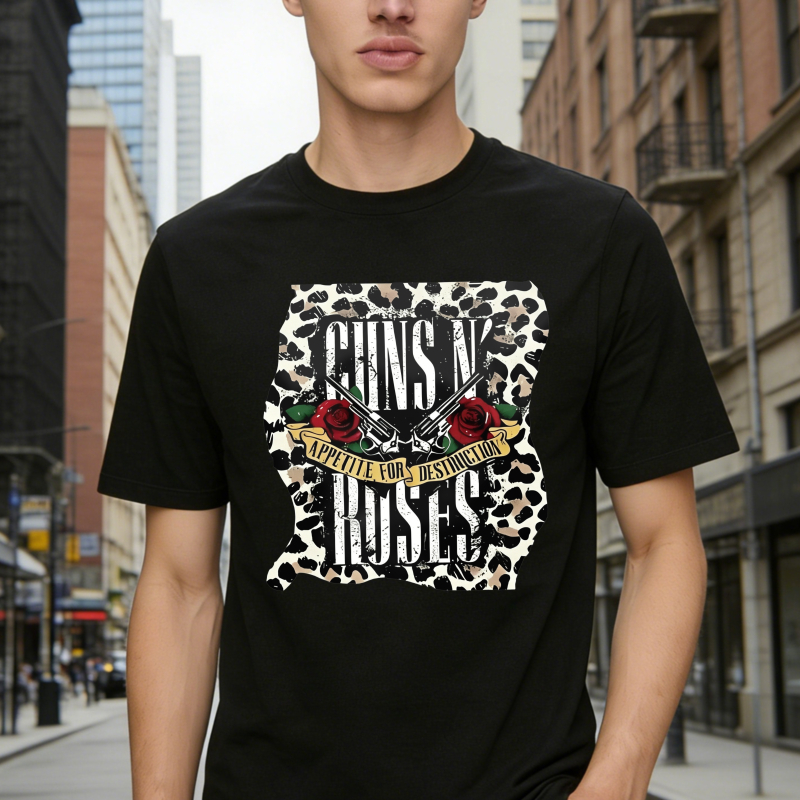 Guns N Roses Appetite For Destruction Leopard Print Unisex Classic T-shirt
