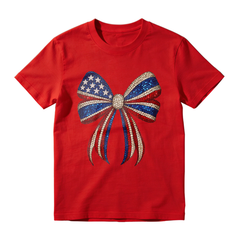 American Flag Bow Unisex Classic T-shirt