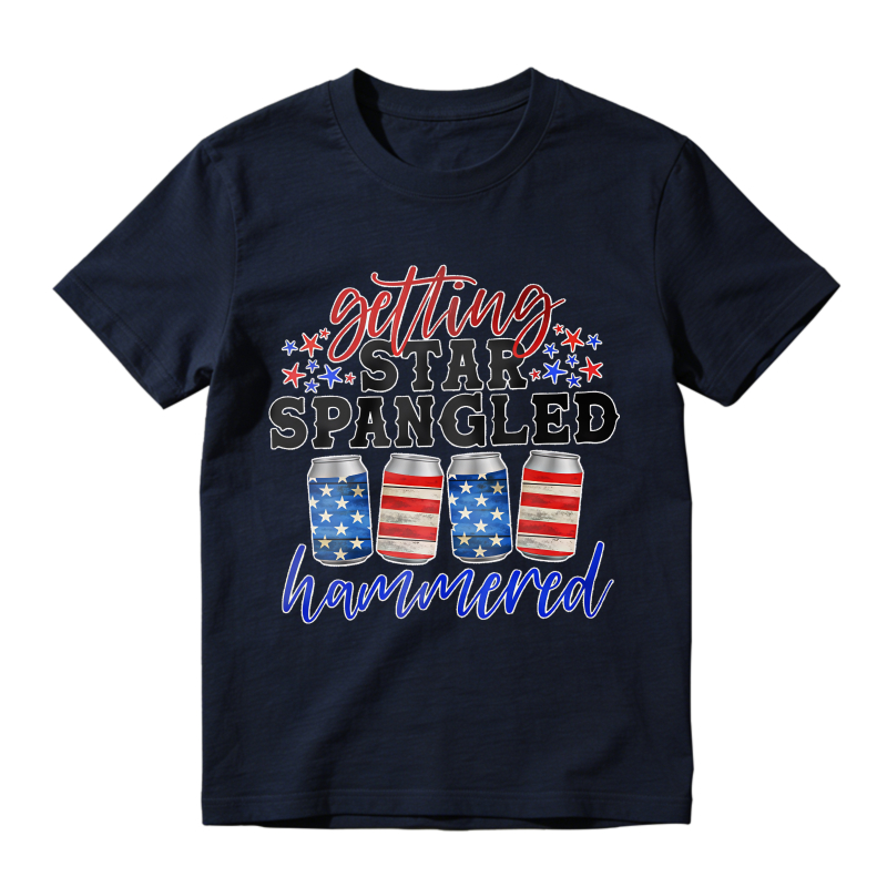 Star Spangled Hammered Design Unisex Classic T-shirt