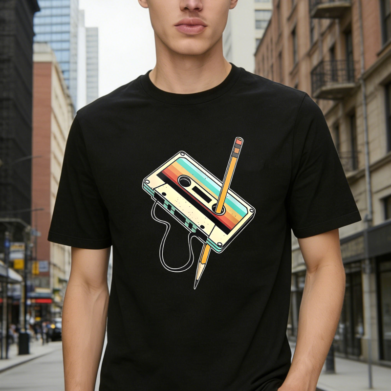 Cassette Tape With Pencil Unisex Classic T-shirt
