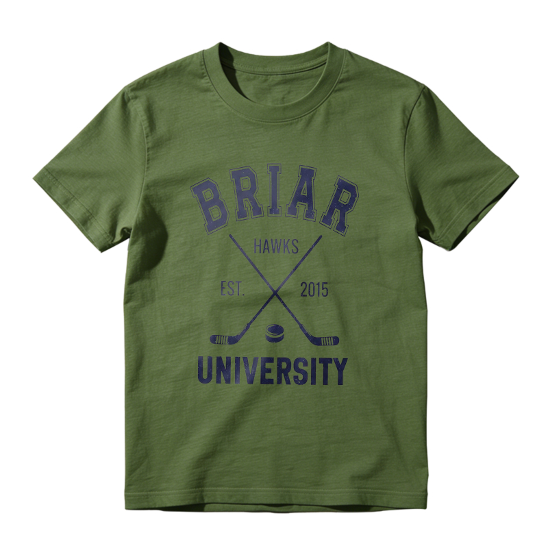 Briar Hawks University Hockey Team Est 2015 Unisex Classic T-shirt