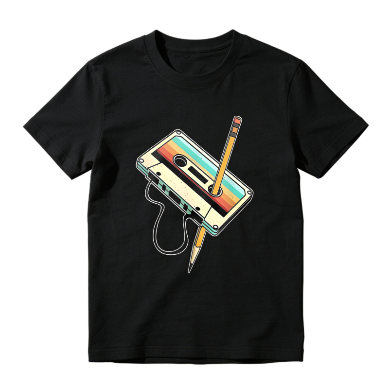 Cassette Tape With Pencil Unisex Classic T-shirt