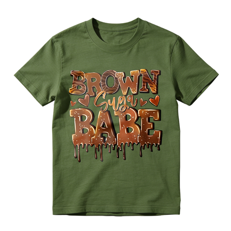 Brown Sugar Babe Dripping Chocolate Design Unisex Classic T-shirt