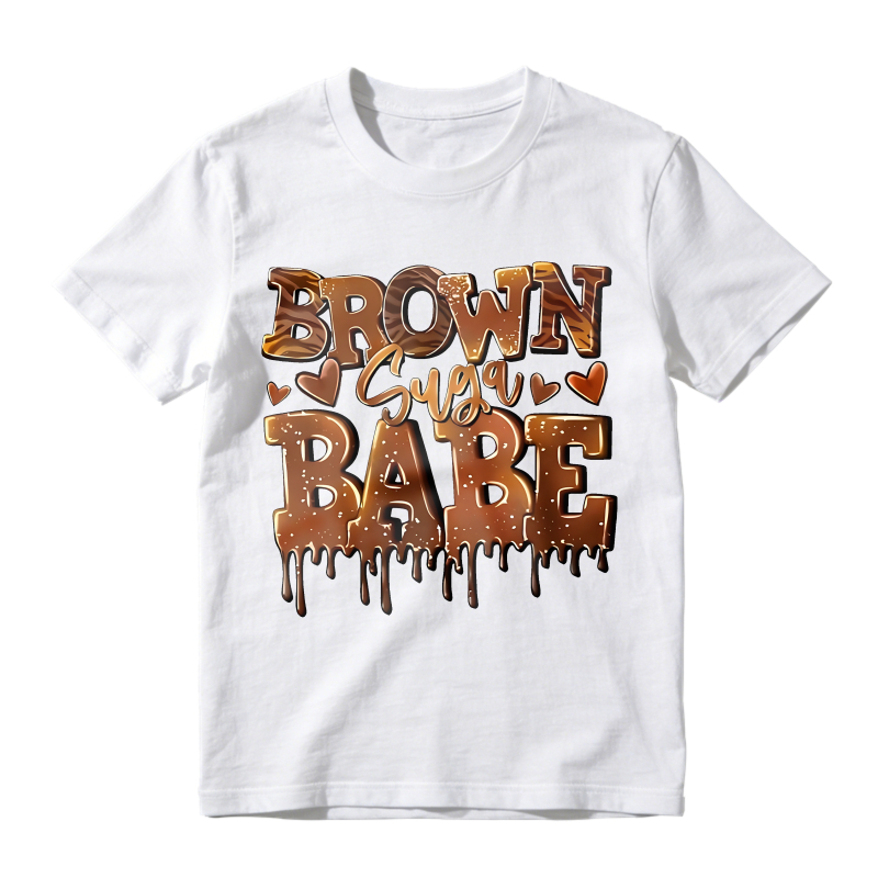 Brown Sugar Babe Dripping Chocolate Design Unisex Classic T-shirt