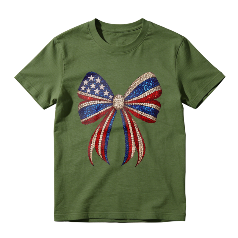 American Flag Bow Unisex Classic T-shirt