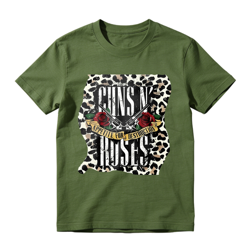 Guns N Roses Appetite For Destruction Leopard Print Unisex Classic T-shirt