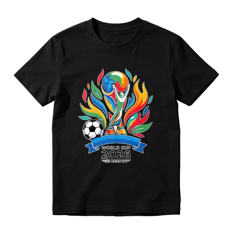 World Cup 2026 Soccer Ball Flame Design Unisex Classic T-shirt
