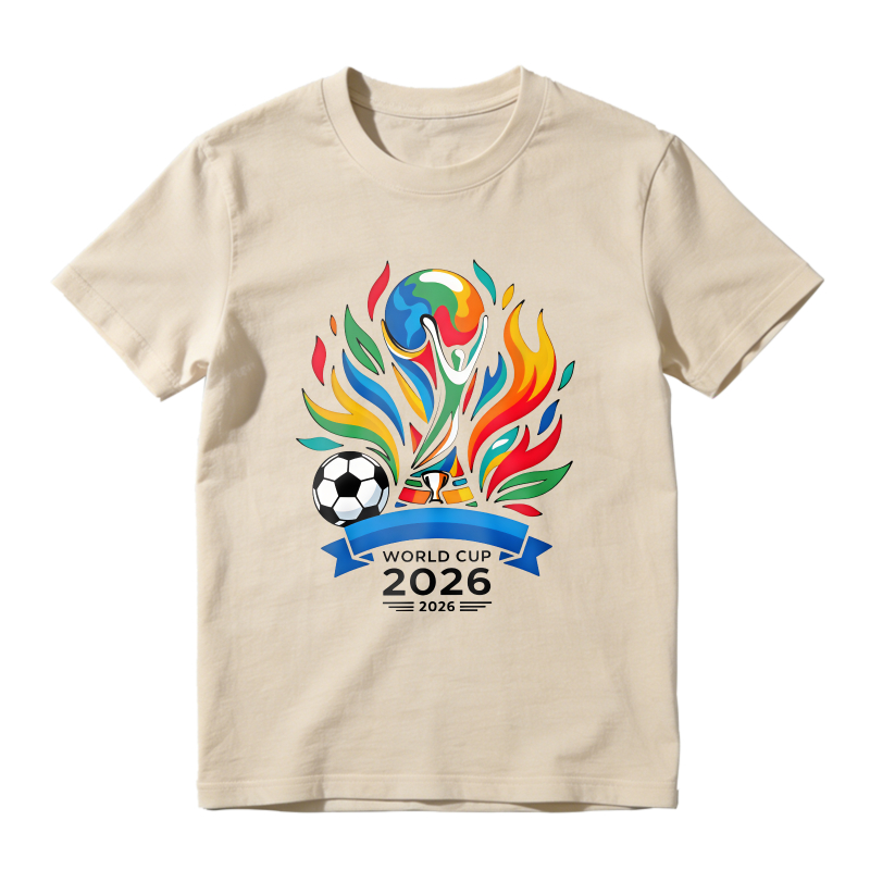 World Cup 2026 Soccer Ball Flame Design Unisex Classic T-shirt