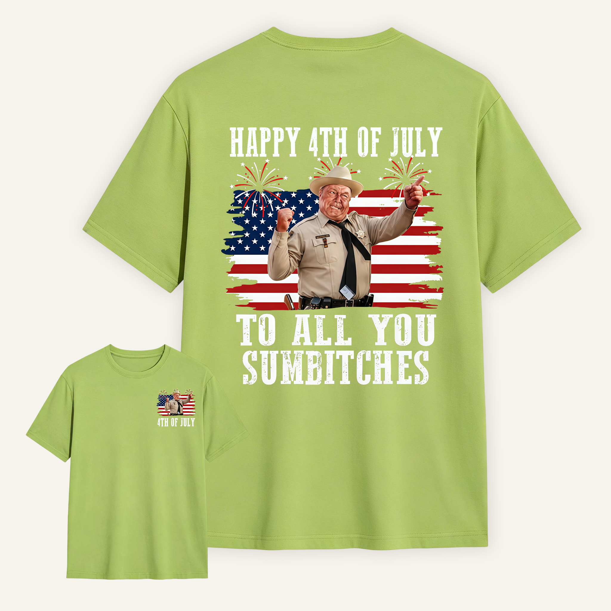 Smokey and the Bandit 4th of July Funny Sumbitches Independence Day T-Shirt