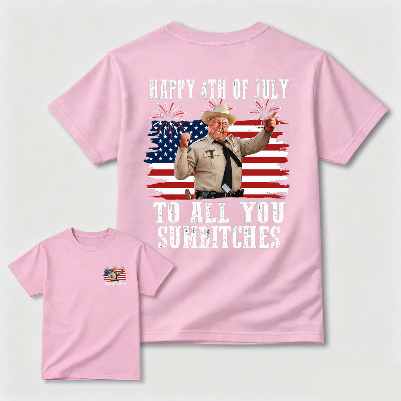 Smokey and the Bandit 4th of July Funny Sumbitches Independence Day T-Shirt