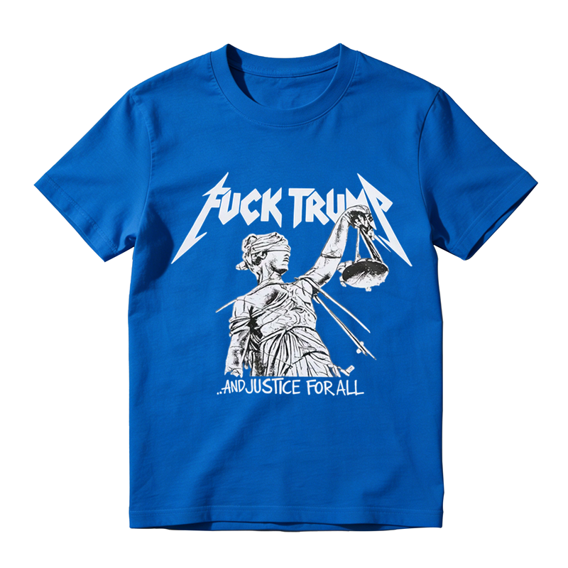 Vintage Metal Protest Graphic and Justice For All T-Shirt